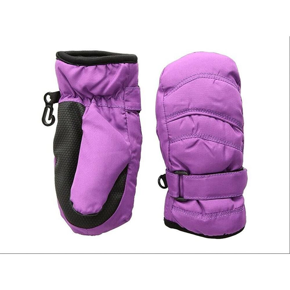 Tundra Boots Kids Nylon Mittens Extreme Cold Weather Purple Size XL